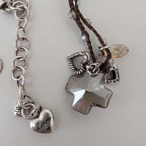 Brighton crystal necklace and earrings set